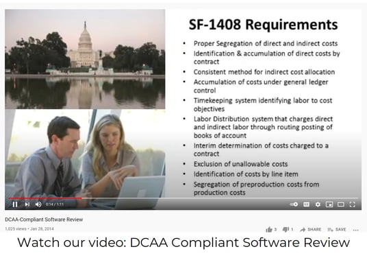 DCAA compliant accounting software 
