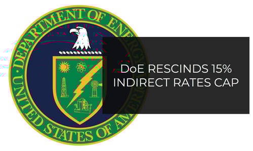 DoE Rescinds 15% Cap on Indirect Rates