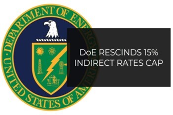 DoE Rescinds 15 percent indirect rate cap