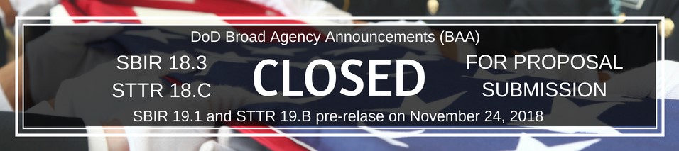 2018.3-C DoD SBIR-STTR Close October 24