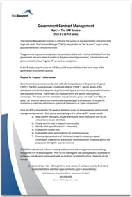 Government Contract Management - Part I White Paper