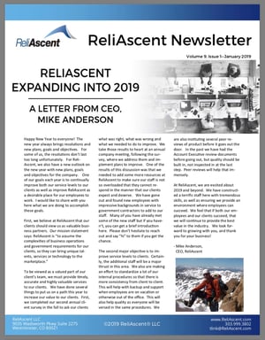 ReliAscent Newsletter - January 2019